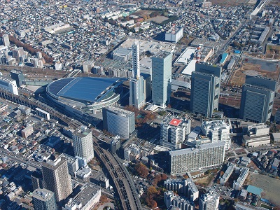 さいたま新都心地区の上空写真